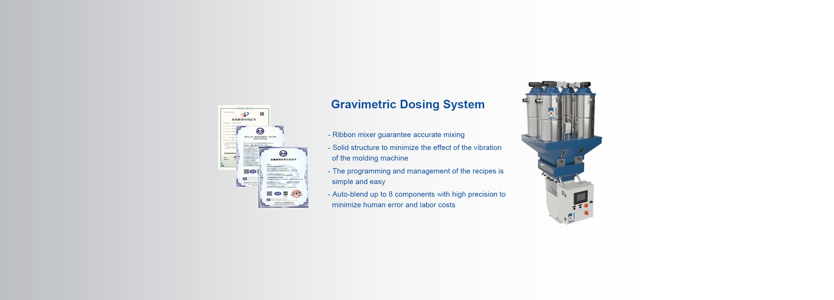 qualidade Sistema de dose gravimétrico fábrica